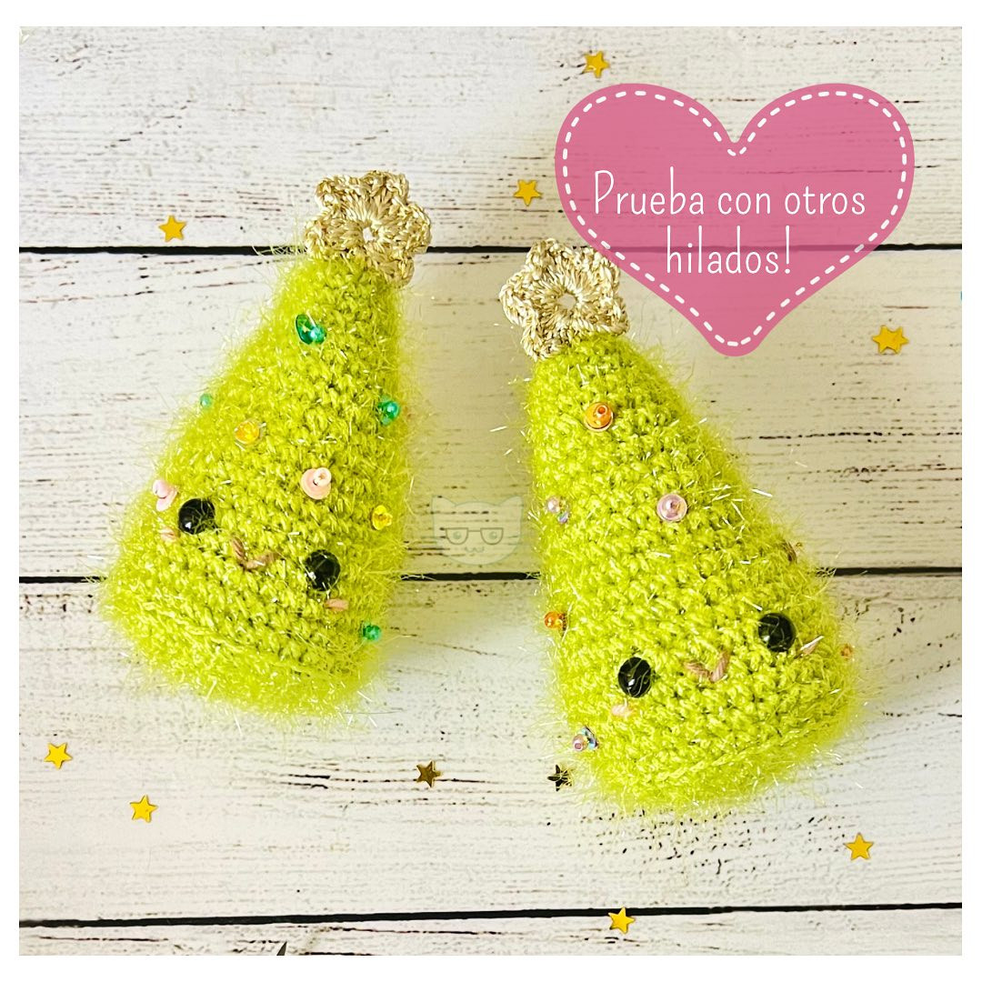 Patrón gratis: Amigurumis árboles de Navidad
