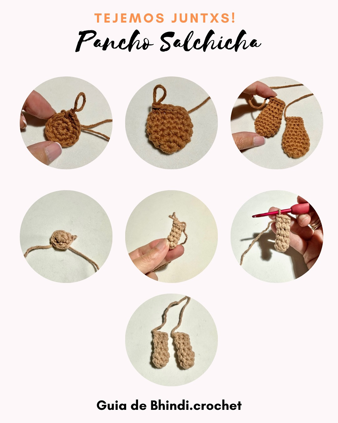 Patrón gratis: Amigurumis perritos salchicha