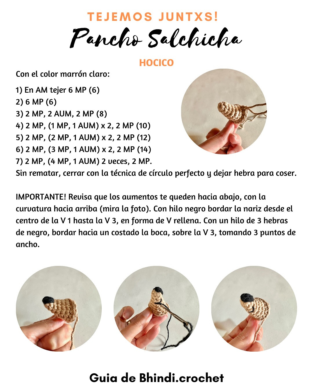 Patrón gratis: Amigurumis perritos salchicha