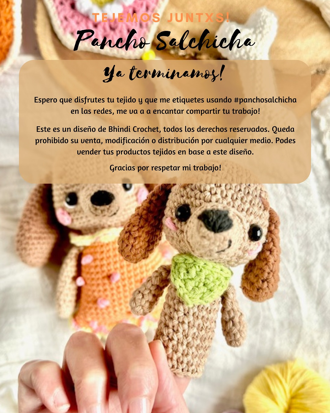 Patrón gratis: Amigurumis perritos salchicha
