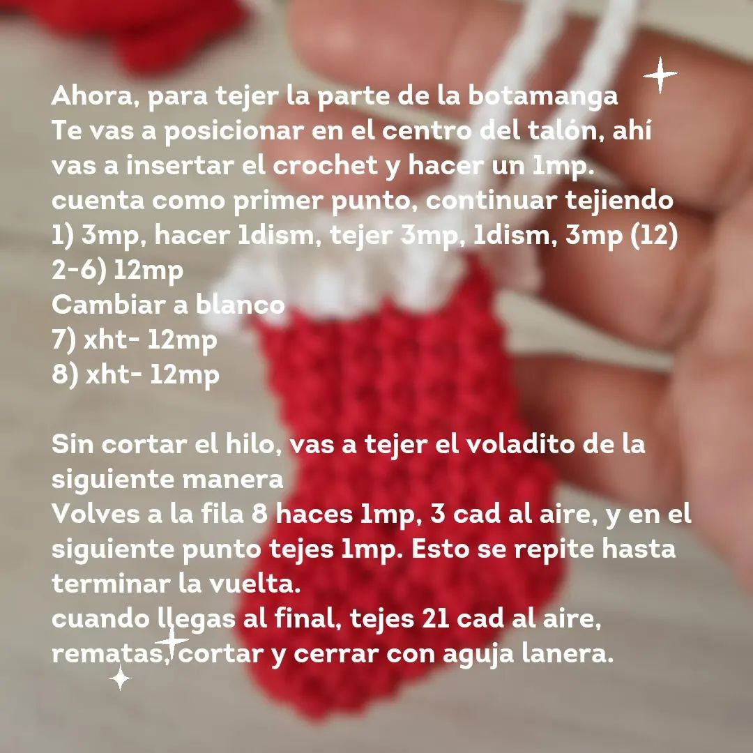 Patrón gratis: Botita navideña tejida a crochet