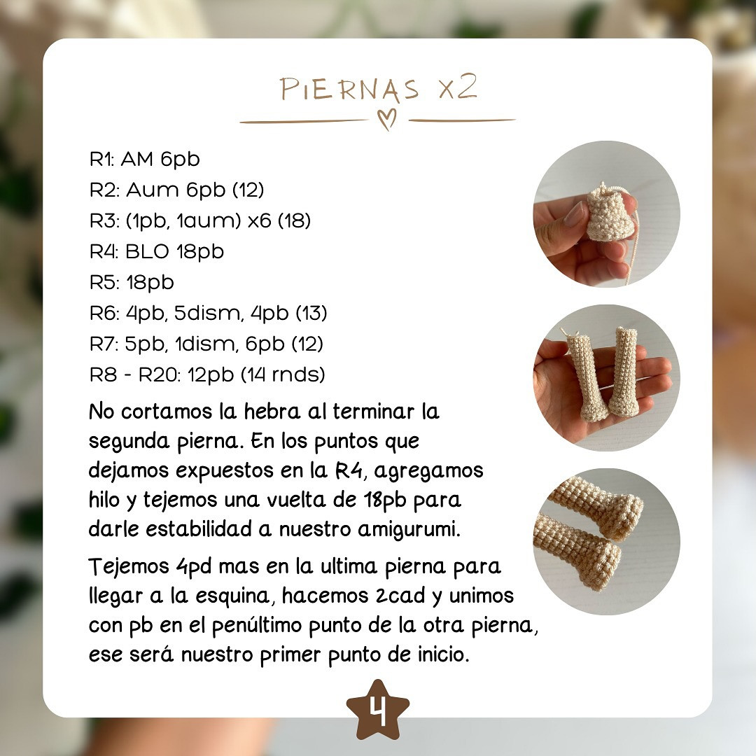PATRÓN GRATIS: Cuerpo base amigurumi