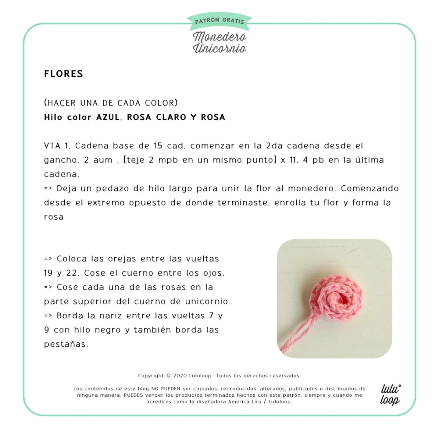Patrón Gratis: Monedero Unicornio Amigurumi