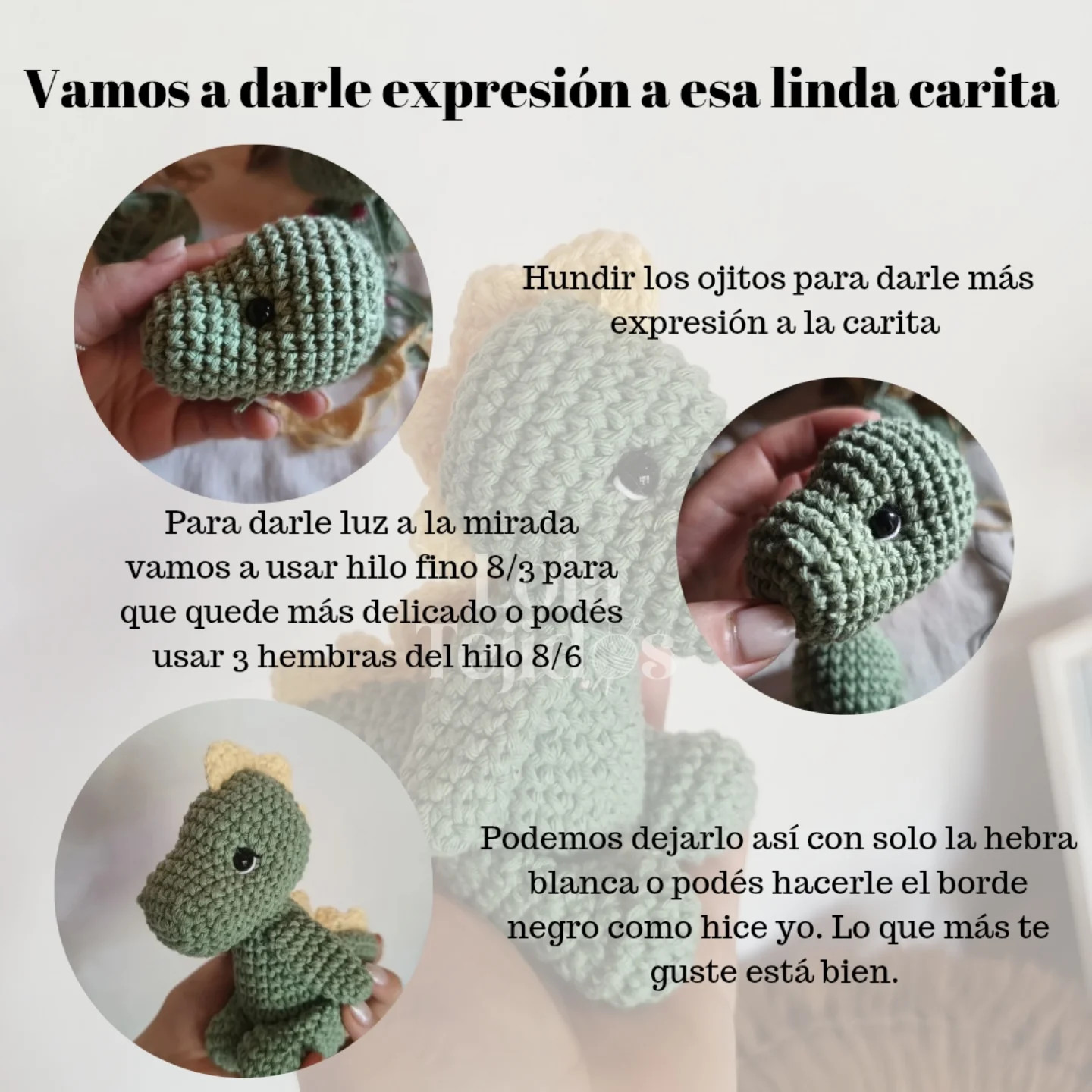 Patrón Gratis: Pequeño Dinosaurio Amigurumi