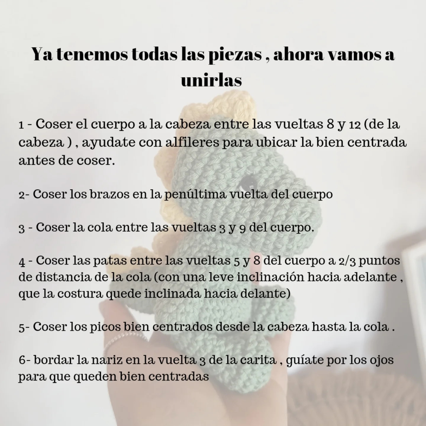 Patrón Gratis: Pequeño Dinosaurio Amigurumi