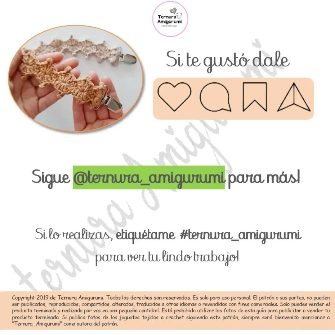 Patrón Gratis: Porta Chupetes Amigurumi Tejido a Crochet