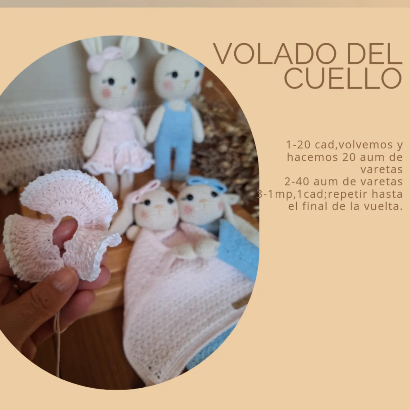 Patrón Gratis: Sonajero Conejito Amigurumi