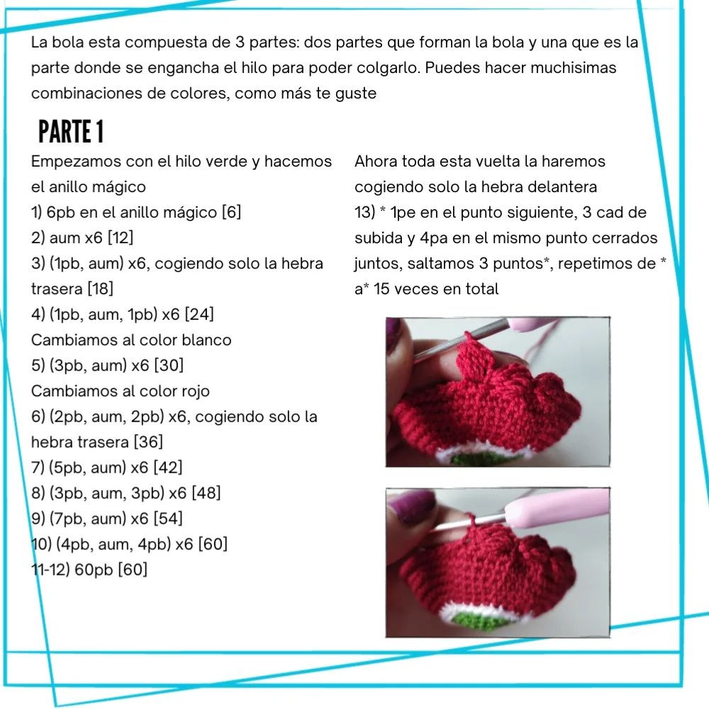 Patrón gratuito: Adornos navideños tejidos a crochet