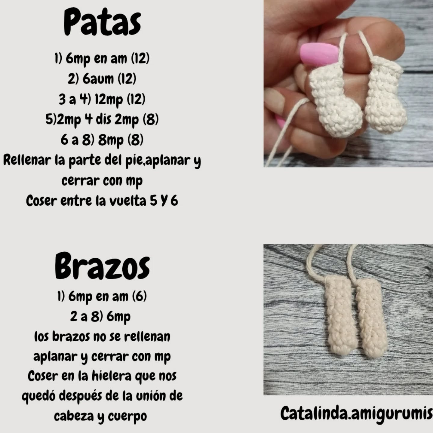 Patrón gratuito amigurumi bebé conejo