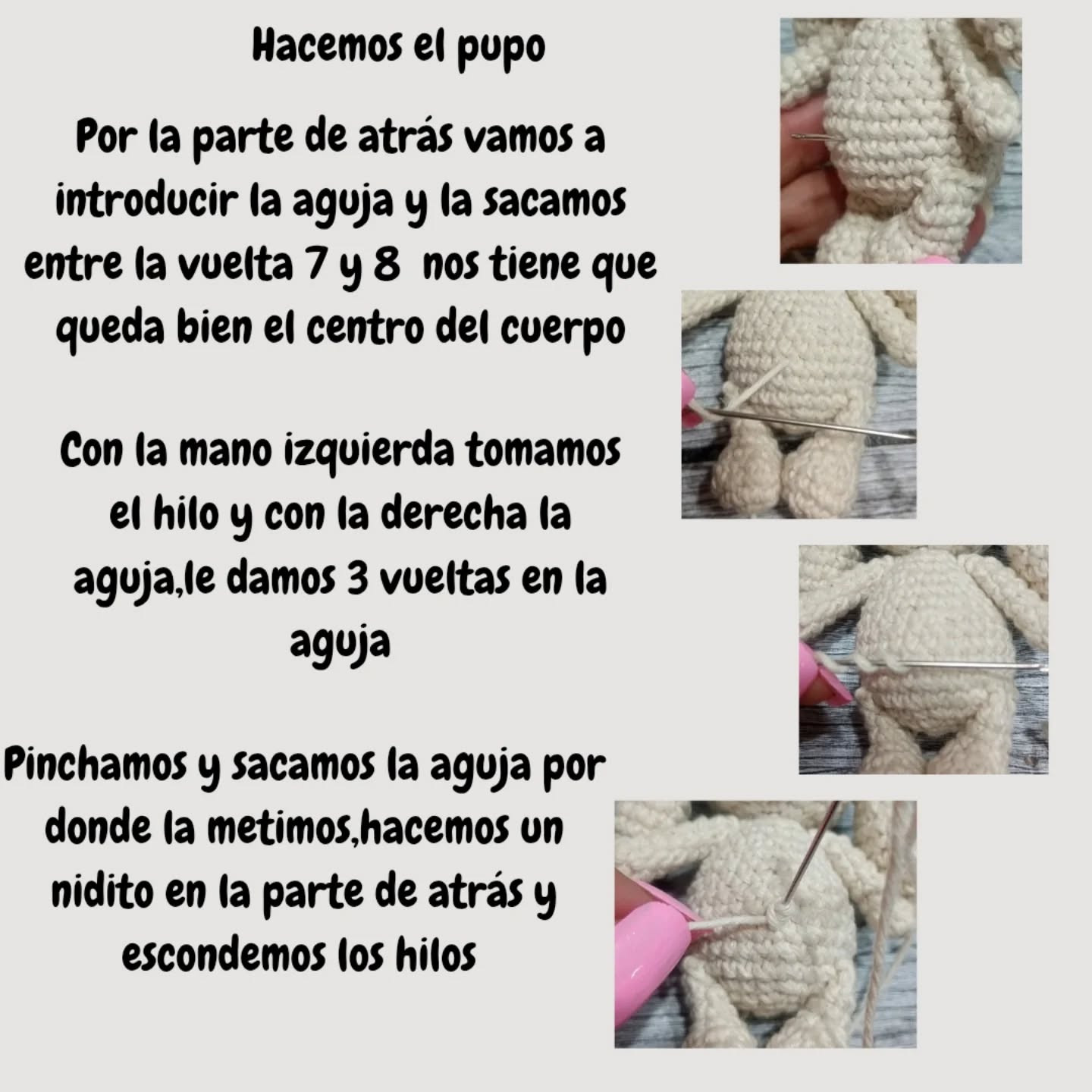 Patrón gratuito amigurumi bebé conejo