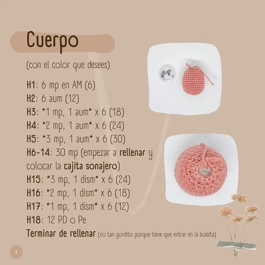 Patrón gratuito amigurumi bebé dormido