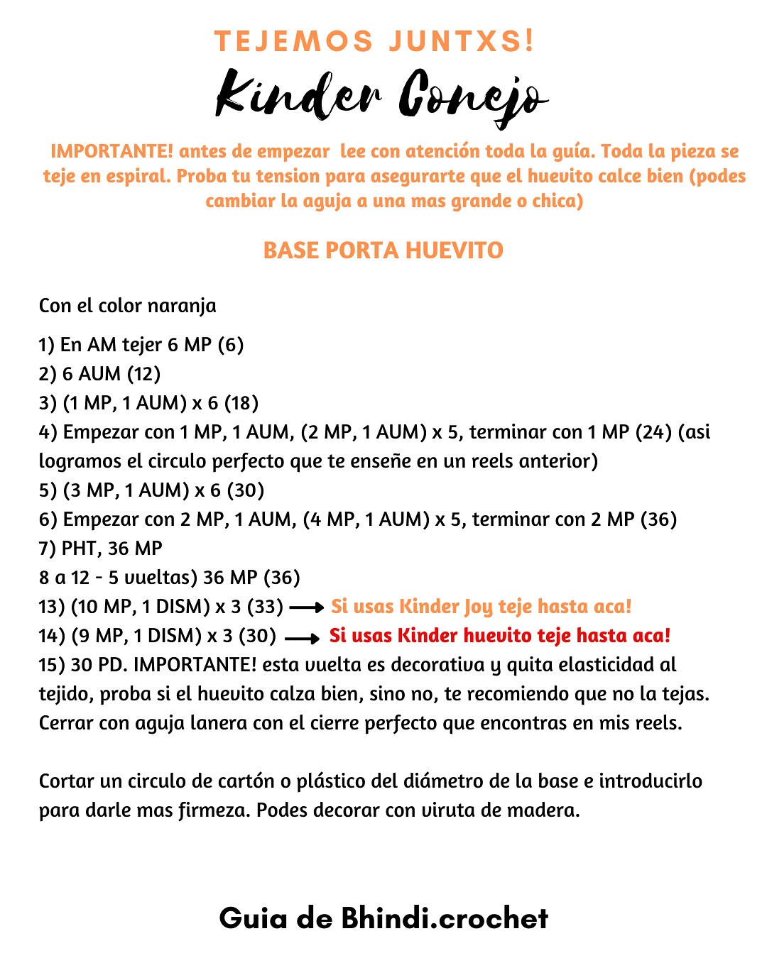 Patrón gratuito: Amigurumi conejito, oveja y pollito Kinder