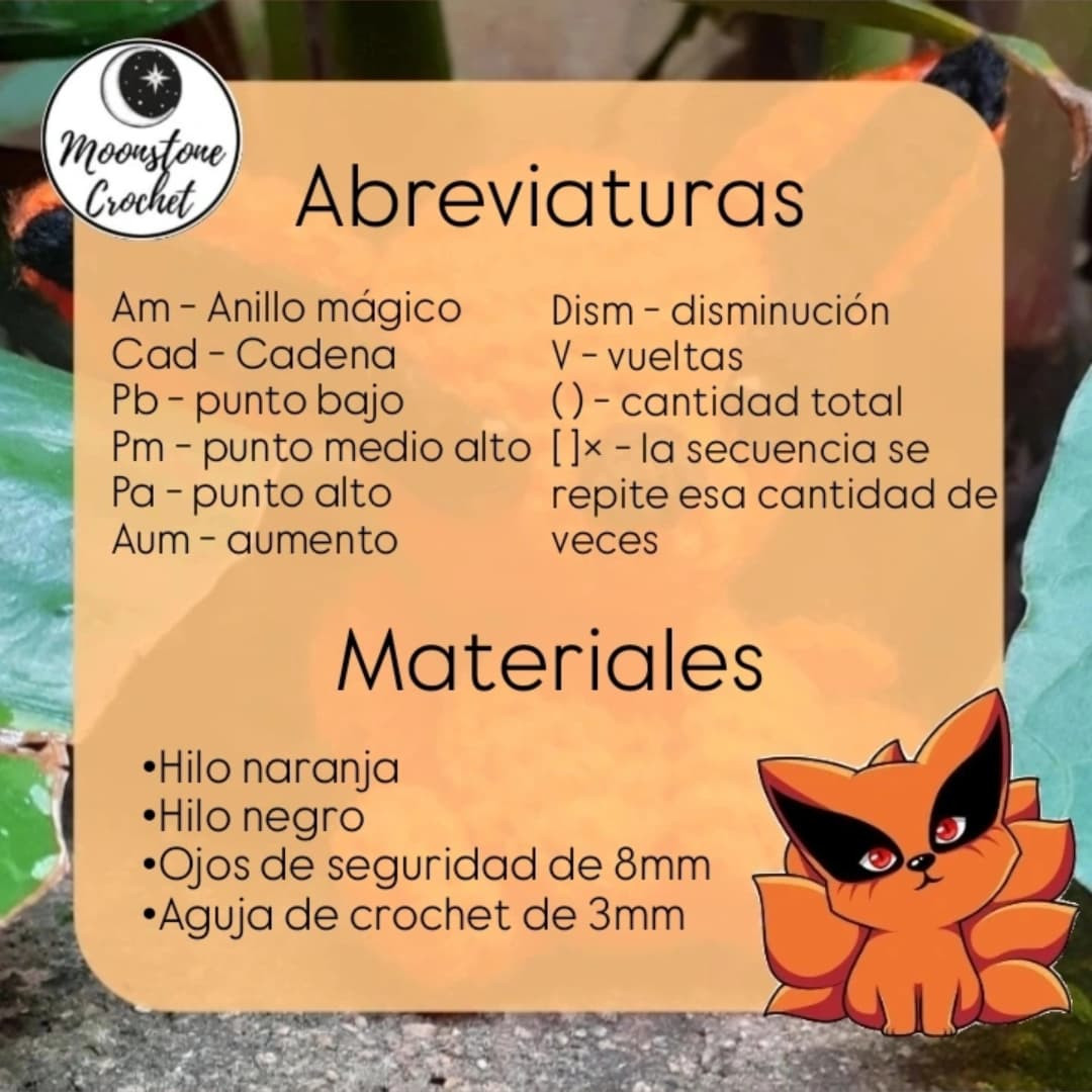 Patrón Gratuito Amigurumi Kurama