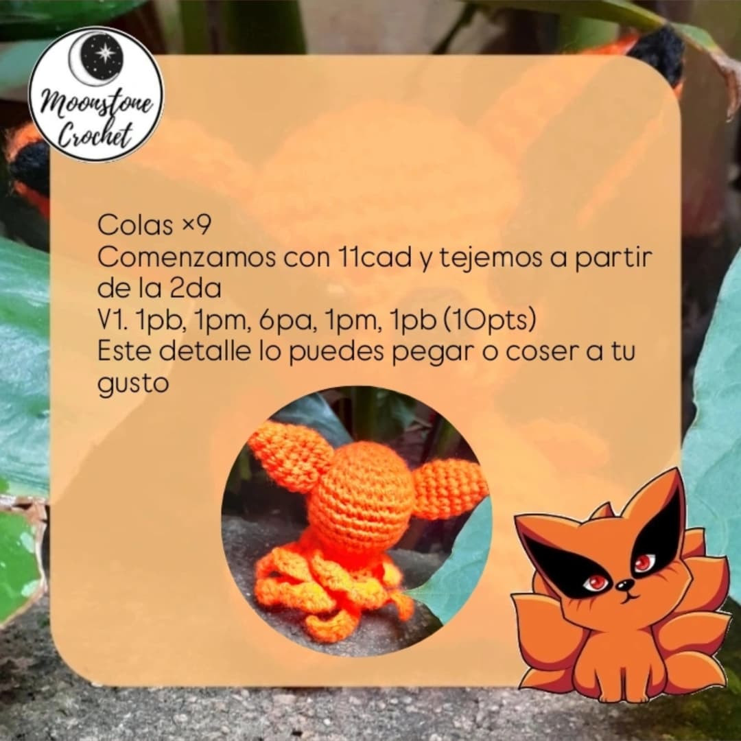 Patrón Gratuito Amigurumi Kurama