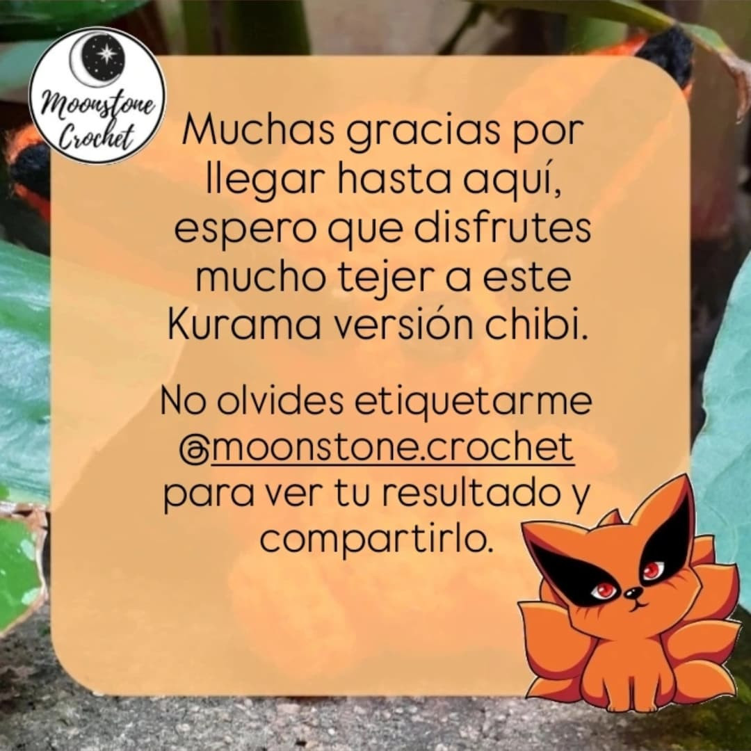 Patrón Gratuito Amigurumi Kurama