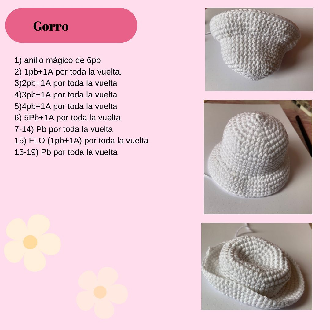 Patrón gratuito amigurumi: Muñeca vaquera