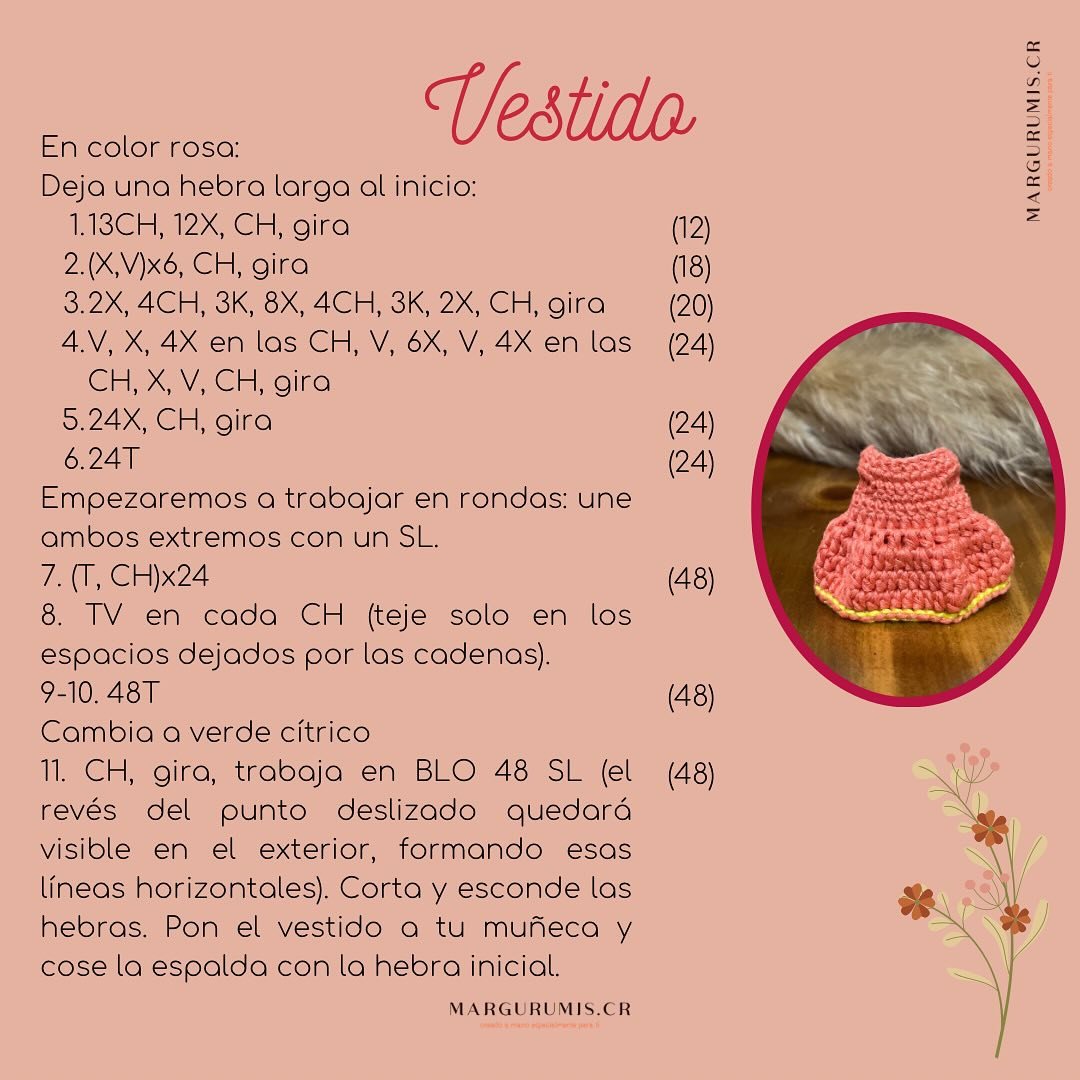 Patrón gratuito amigurumi Nora: muñeca crochet