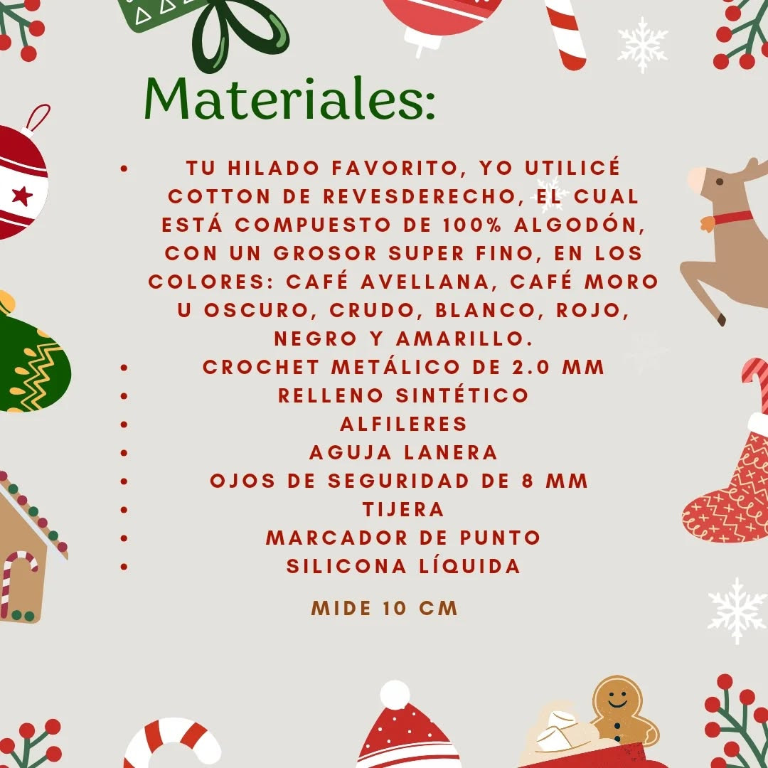 Patrón Gratuito amigurumi perrito navideño