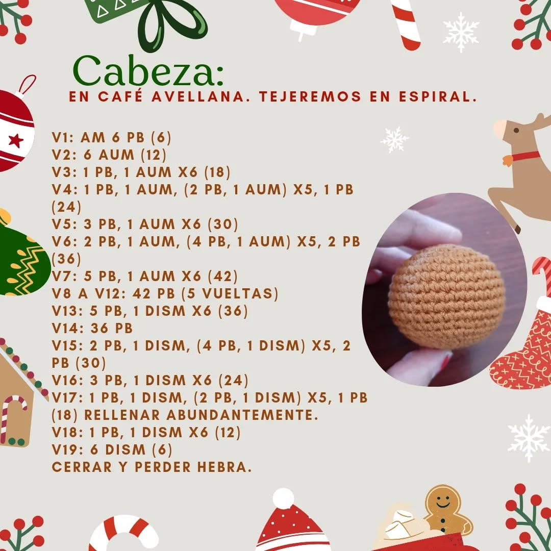 Patrón Gratuito amigurumi perrito navideño