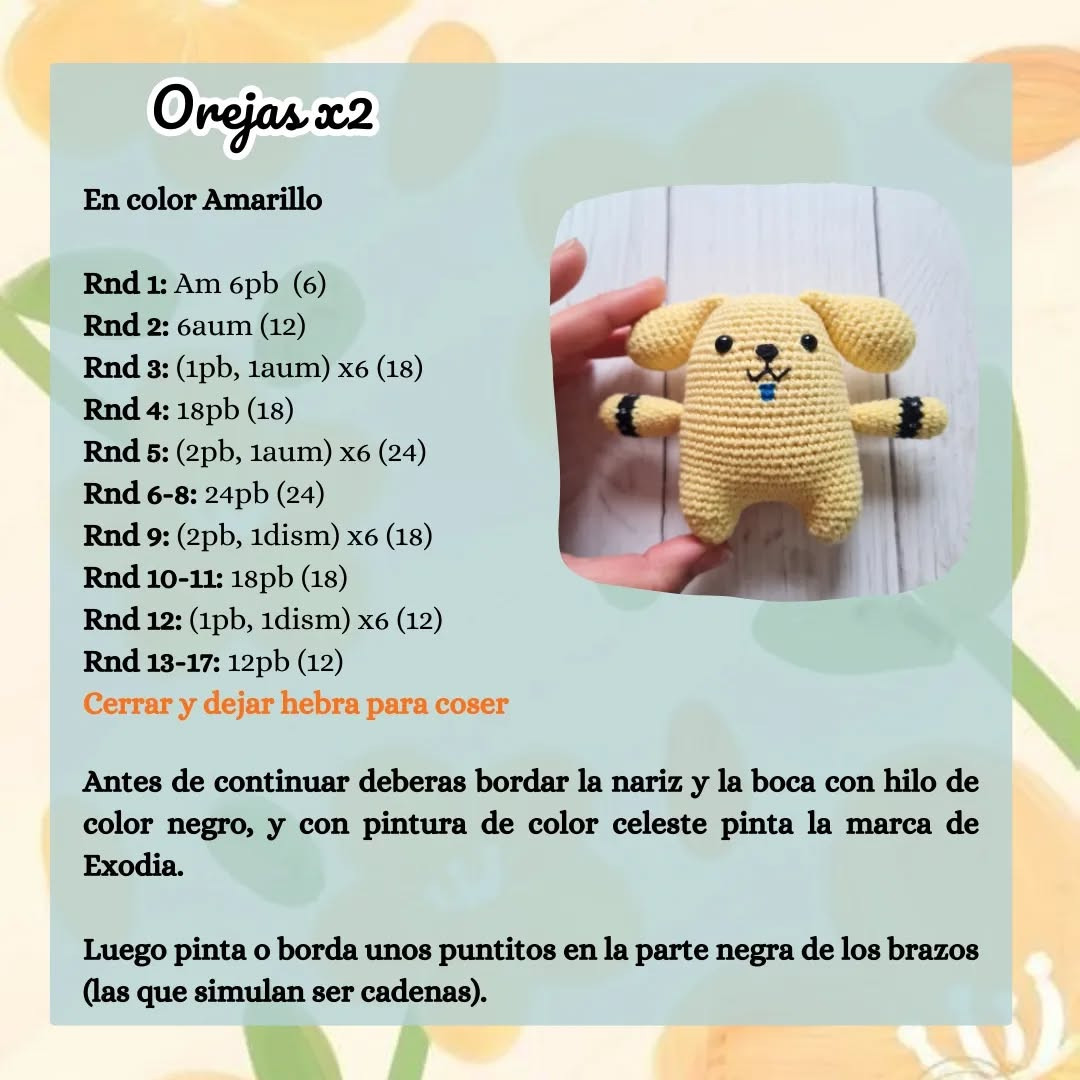 Patrón gratuito amigurumi Purin "El Prohibido"