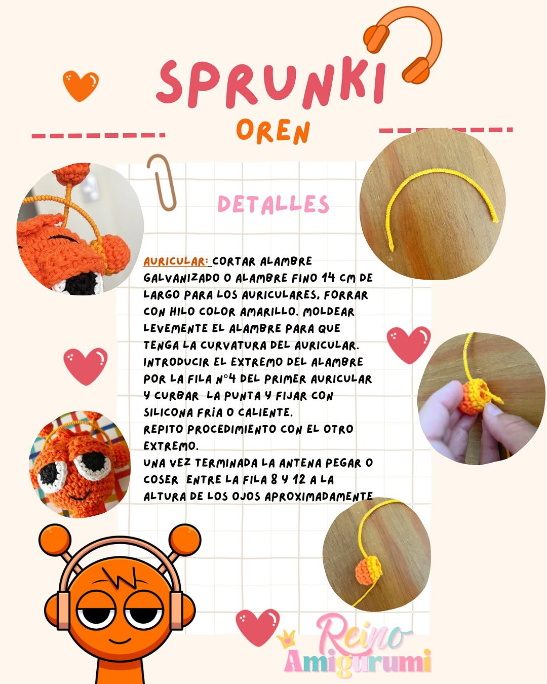 Patrón Gratuito Amigurumi Sprunko Oren