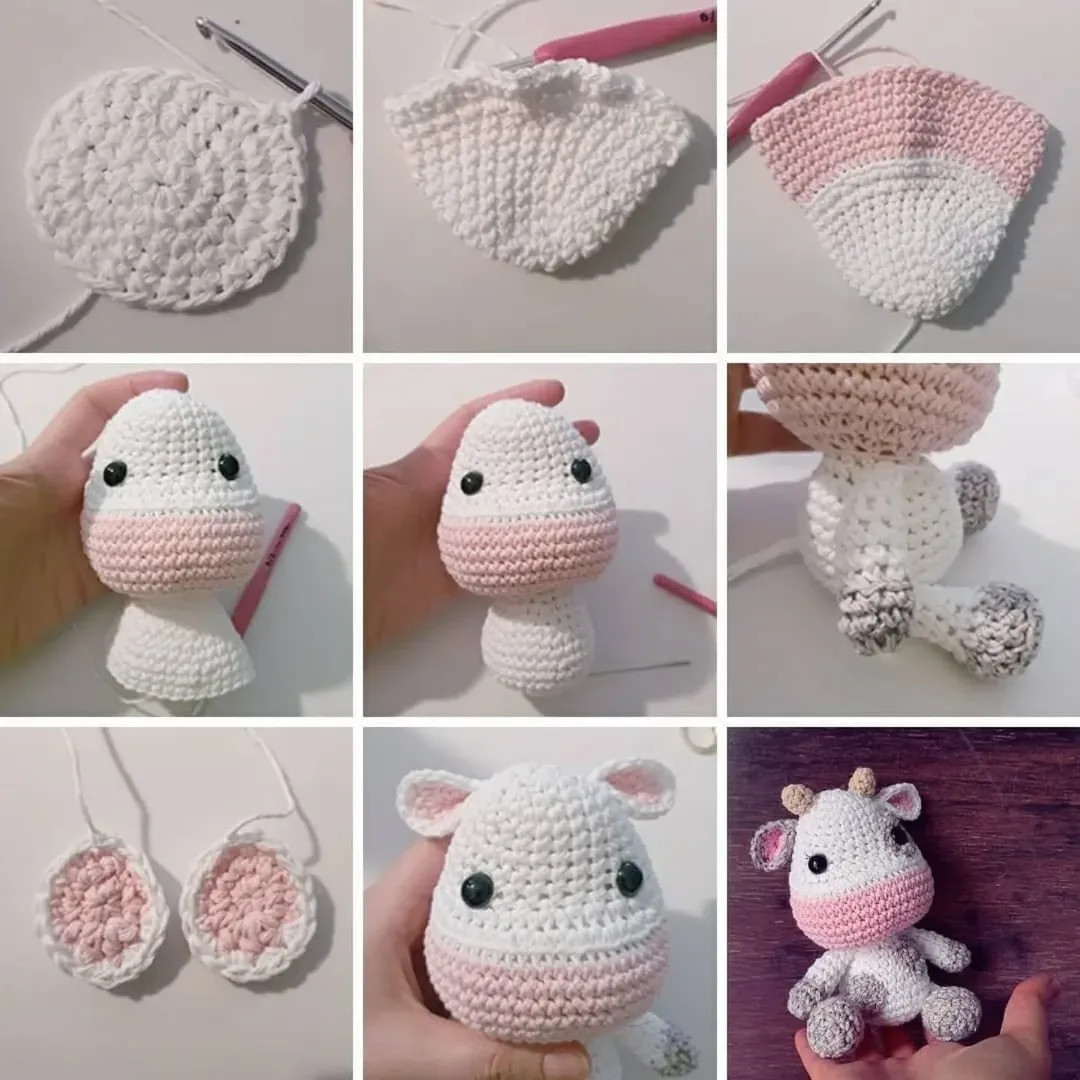 Patrón Gratuito: Amigurumi Vaca Adorable