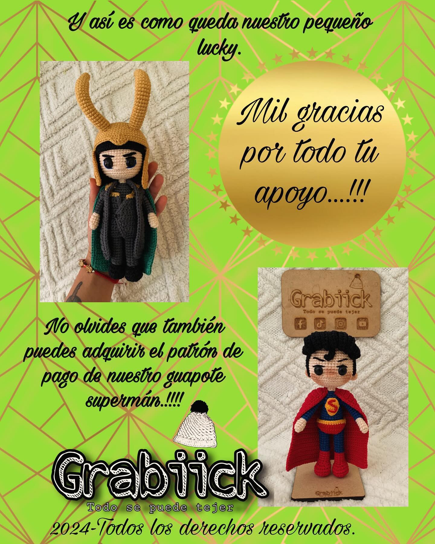 Patrón gratuito de amigurumi Loki