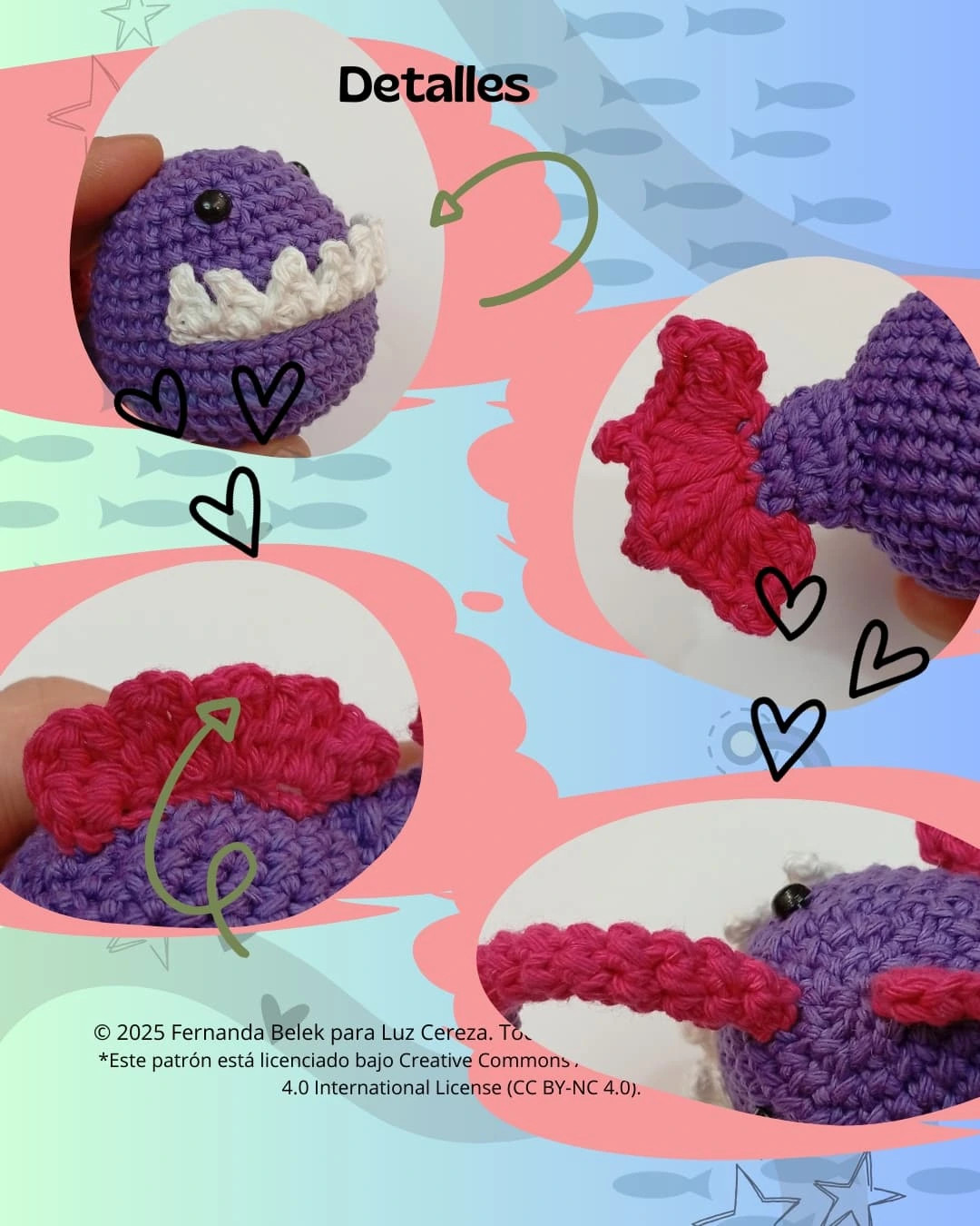 Patrón gratuito de amigurumi: Pez Abisal
