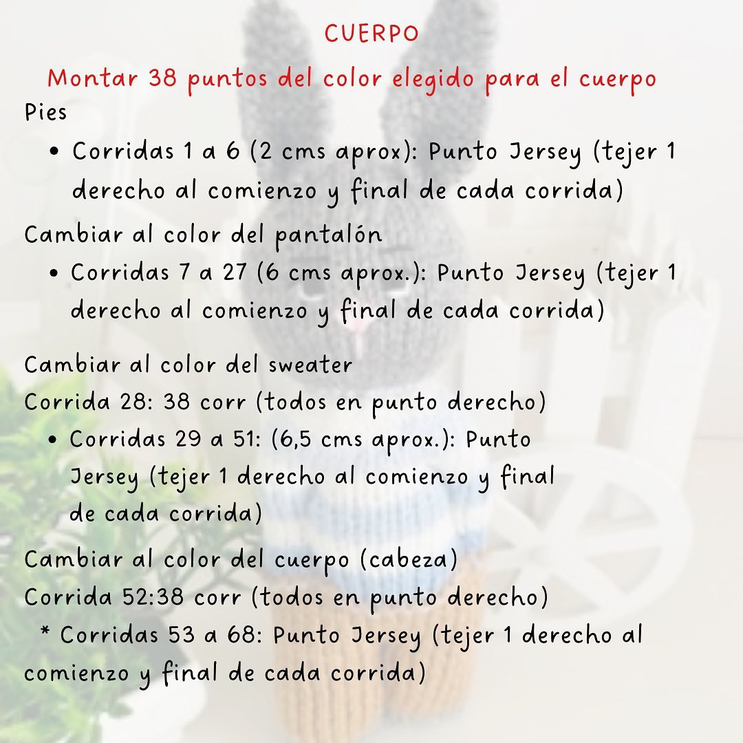 Patrón gratuito de conejito tejido a crochet