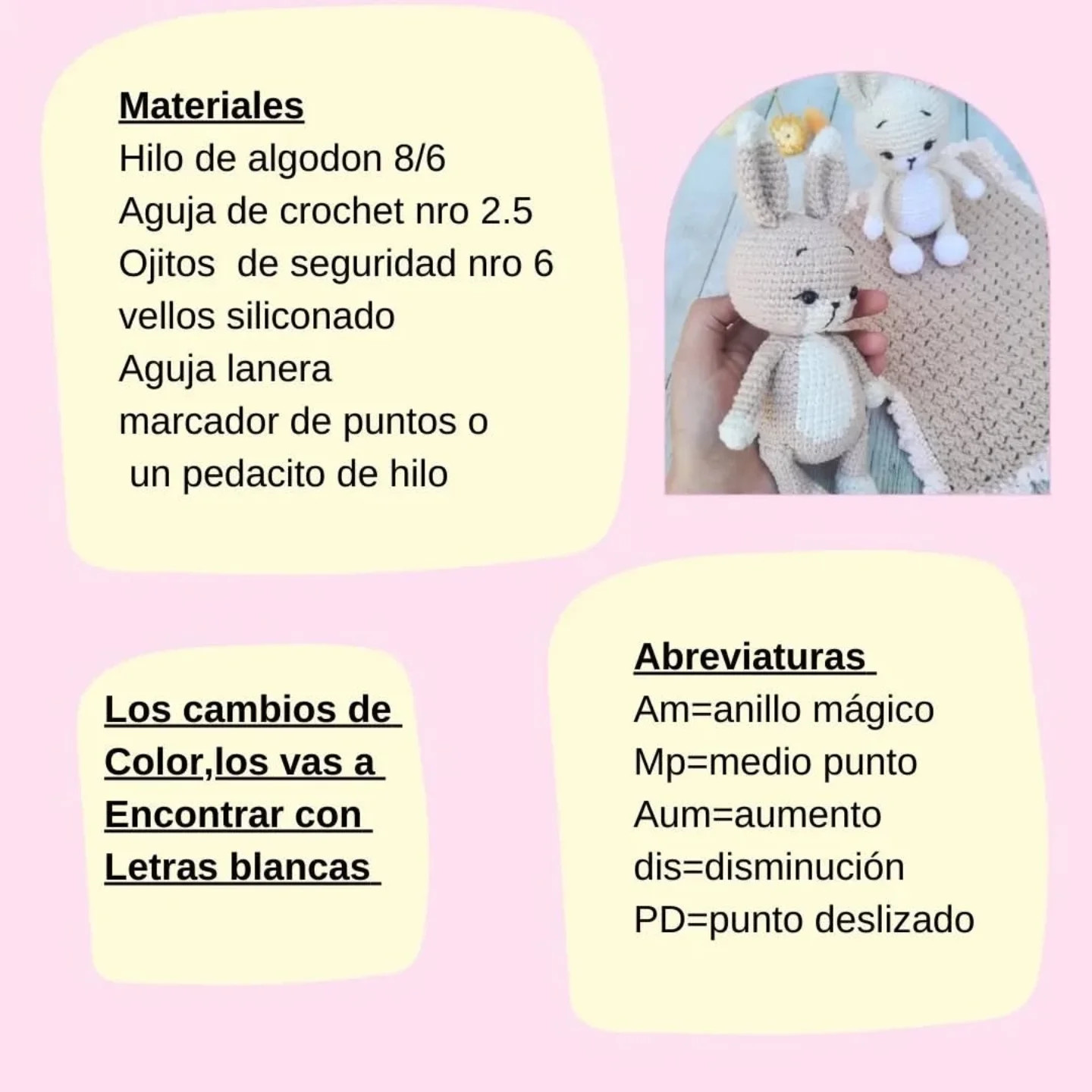 Patrón gratuito de conejito y manta