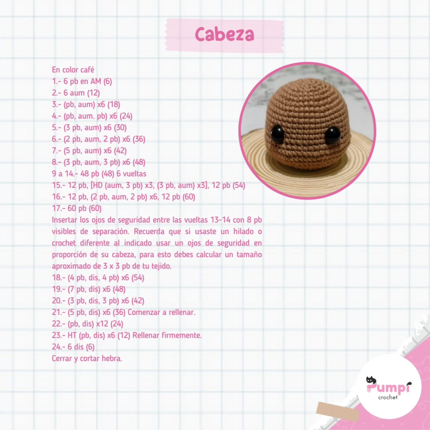 Patrón gratuito de Rodolfo el reno amigurumi