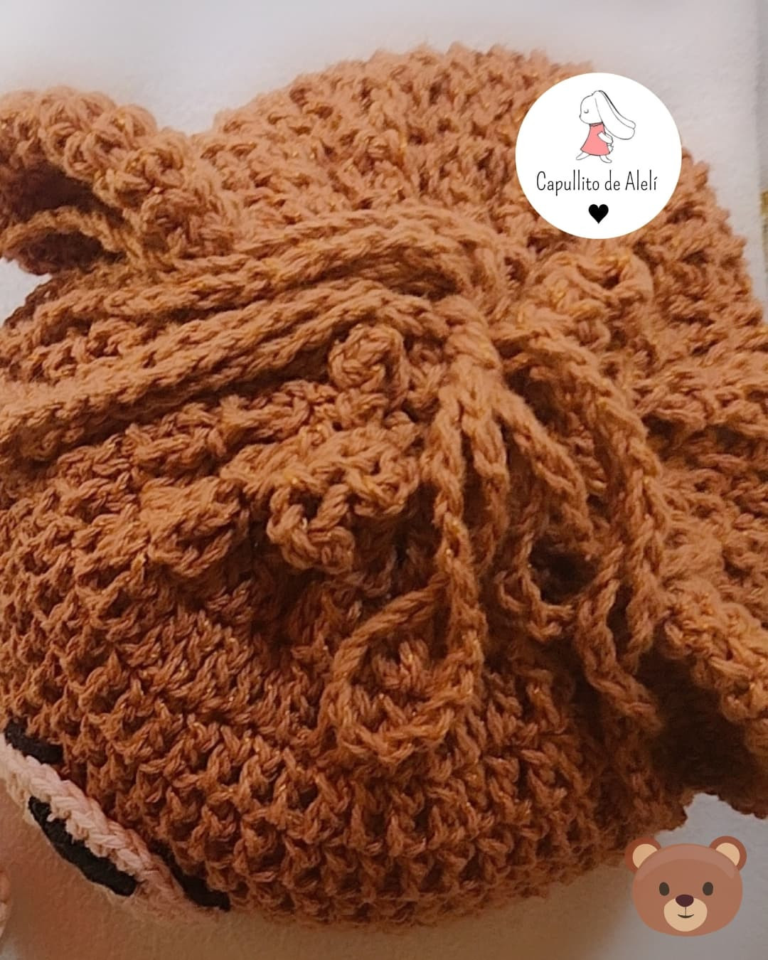 Patrón gratuito: Kit spa de oso tejido a crochet