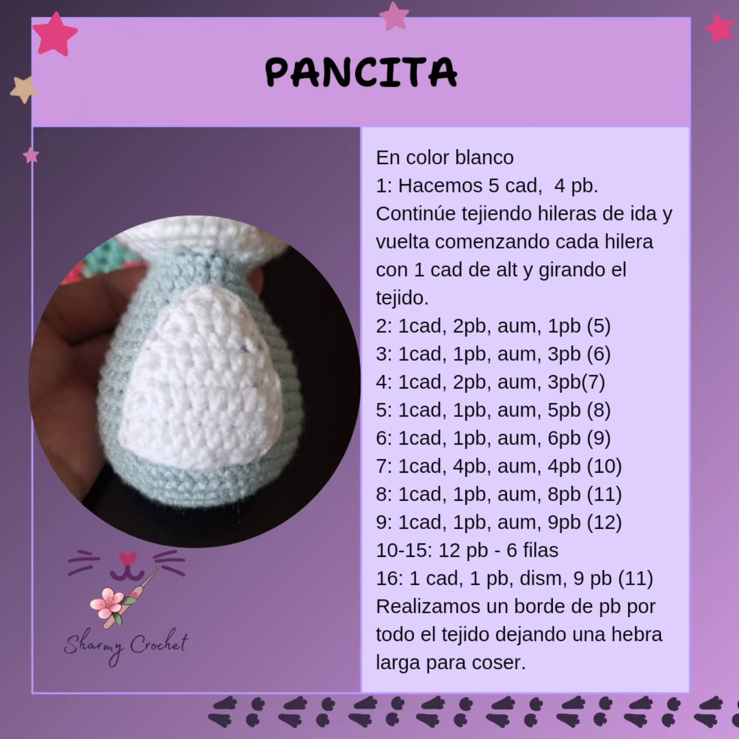 Patrón gratuito: Llavero Pingüino amigurumi