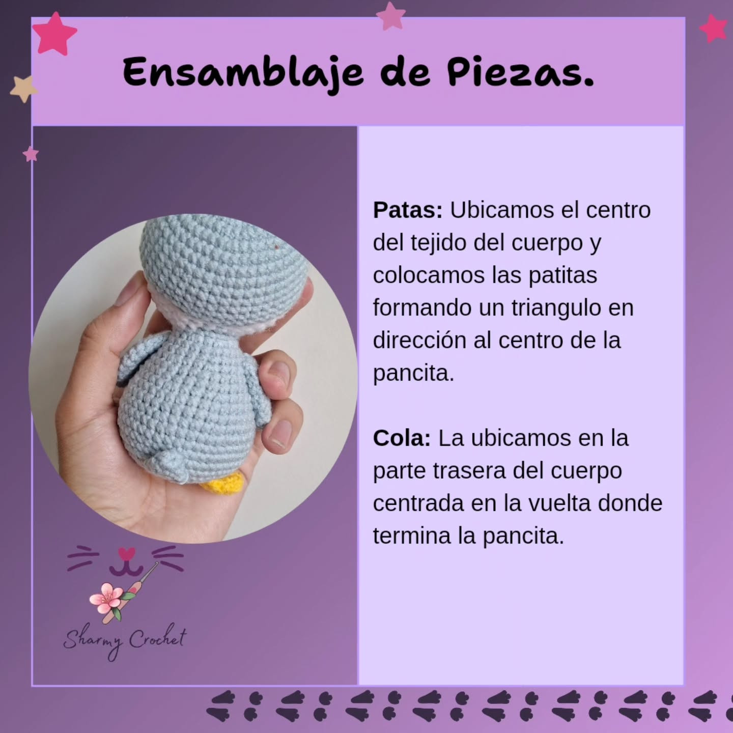 Patrón gratuito: Llavero Pingüino amigurumi
