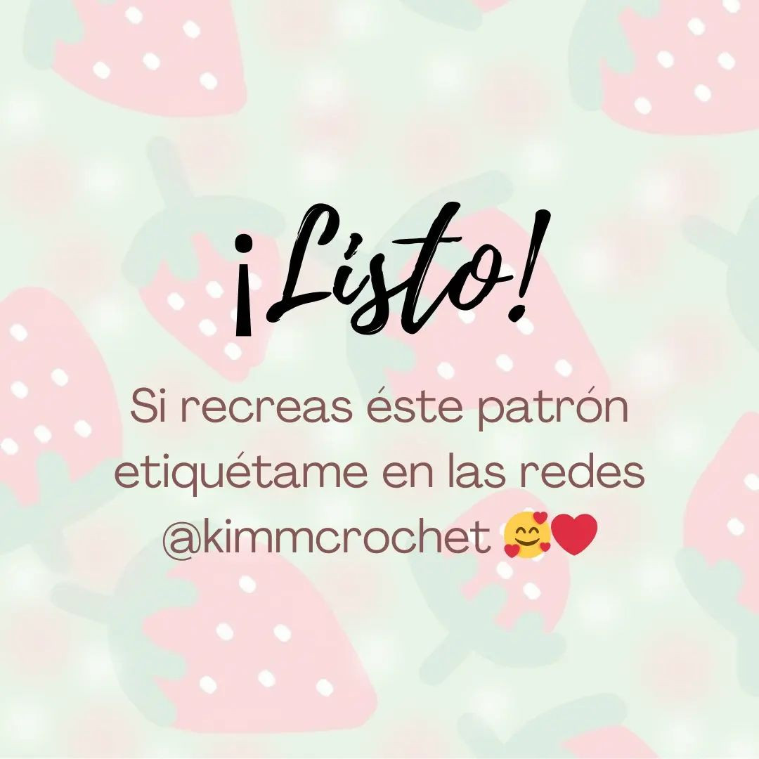 Patrón gratuito: Muñeca amigurumi de fresa