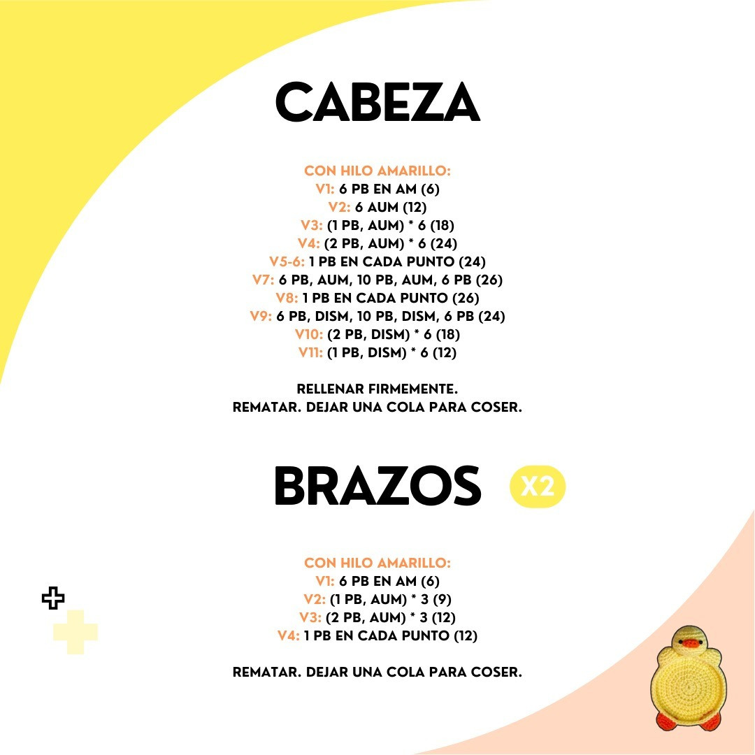 Patrón gratuito: Posavasos amigurumi de patitos