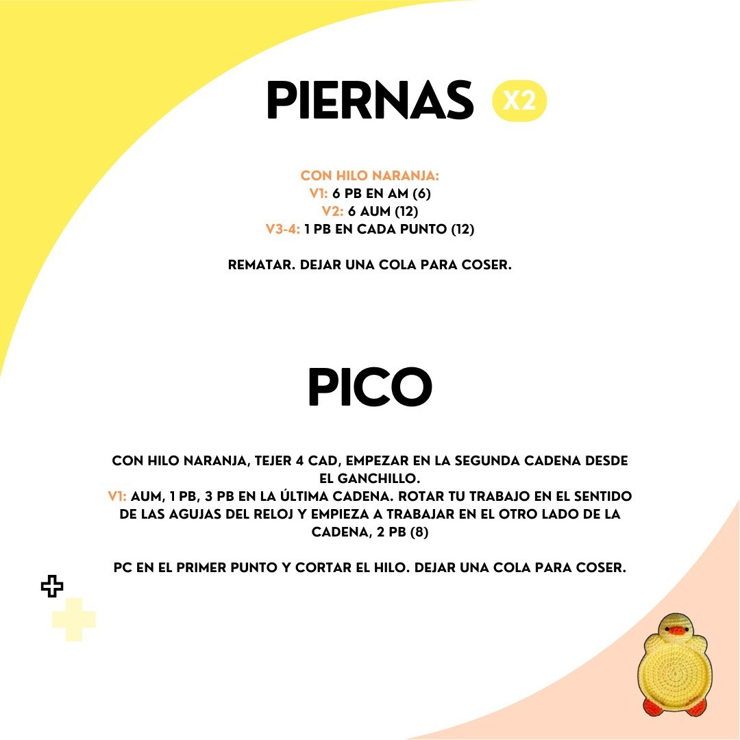 Patrón gratuito: Posavasos amigurumi de patitos
