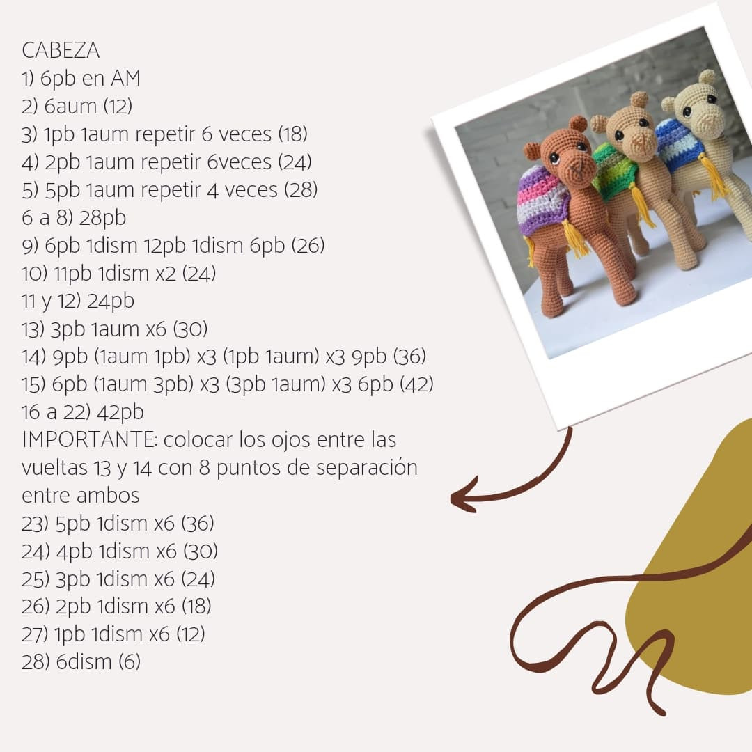 Patrón gratuito: Reyes Magos y camellos amigurumi