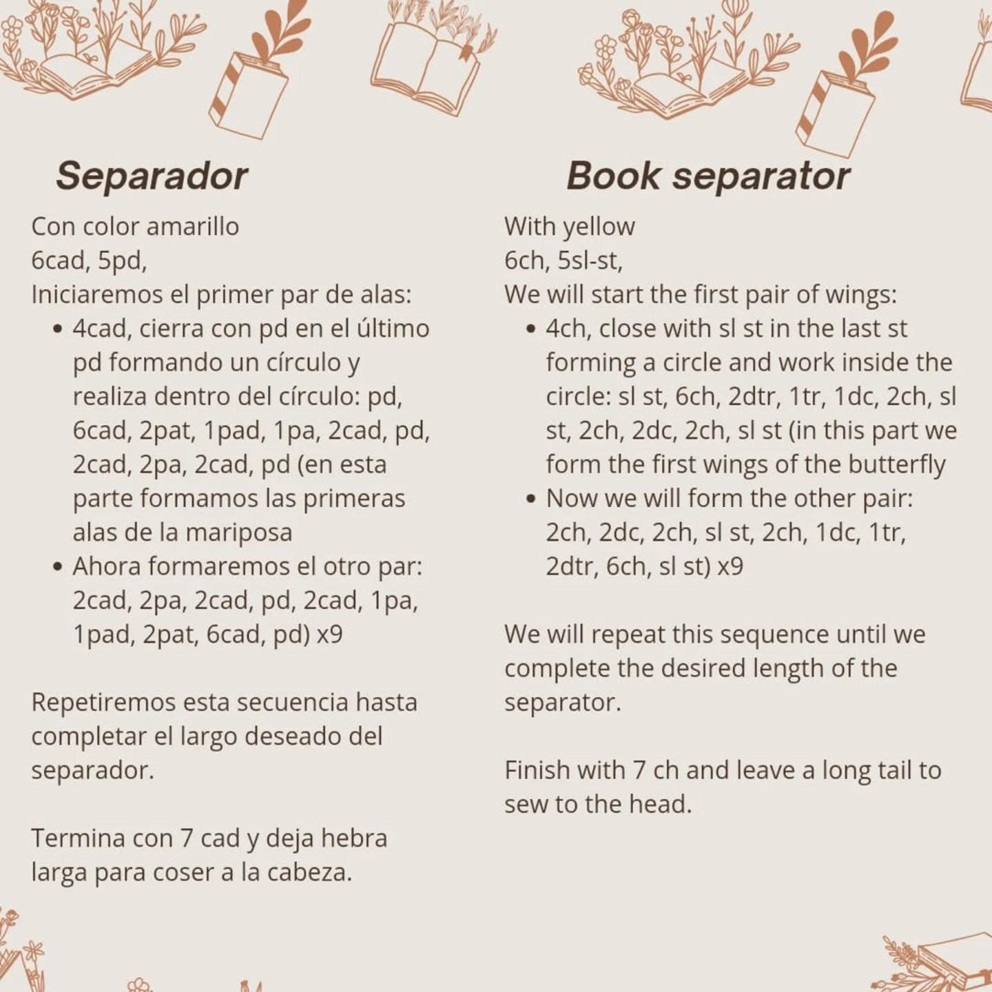 Patrón gratuito: Separador de libros Gabriel García Márquez a crochet.
