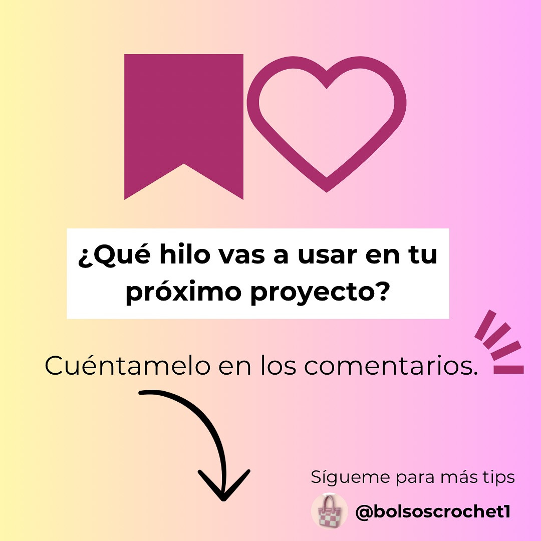Patrones de bolsos a crochet: Hilo ideal