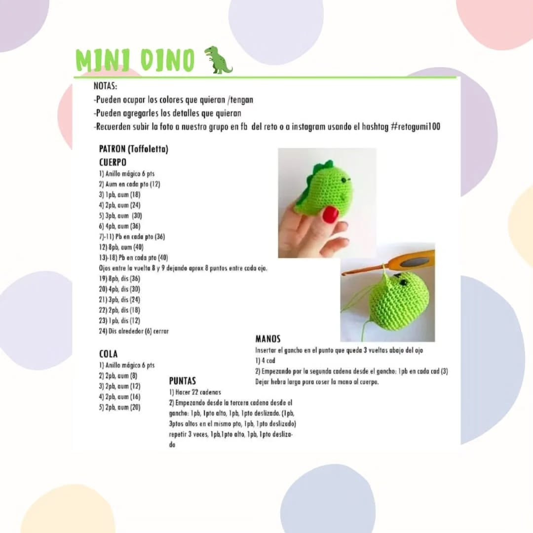 PATRONES DE MINI AMIGURUMIS: MAGDALENAS