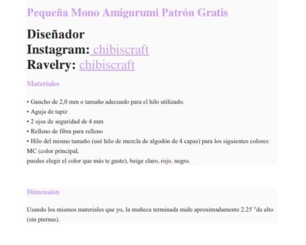 Patrones de tejido de mono lindo