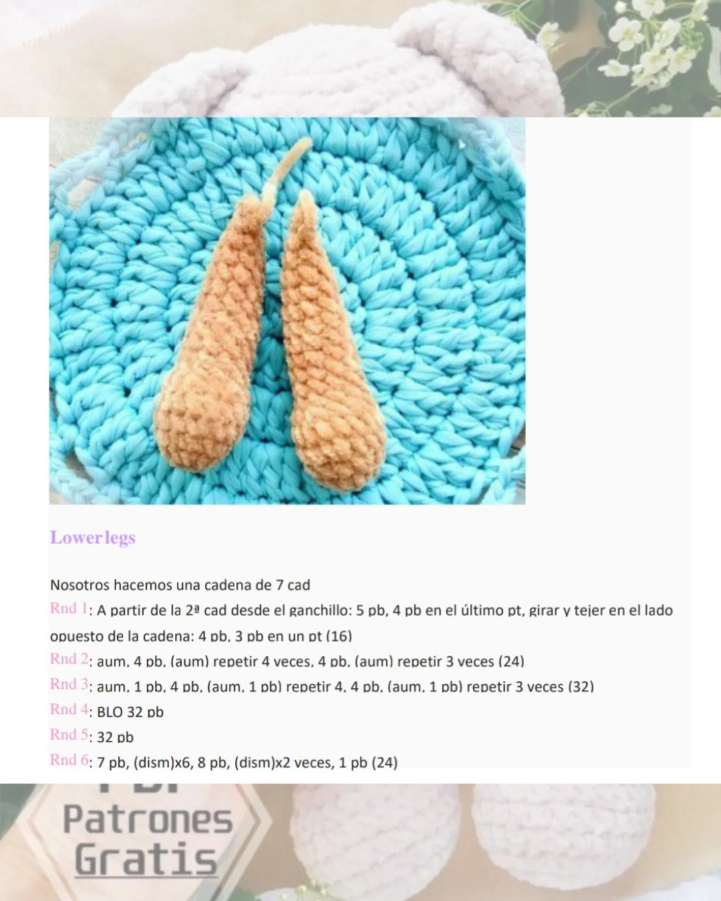 PDF Patrones Gratis de Osito Amigurumi