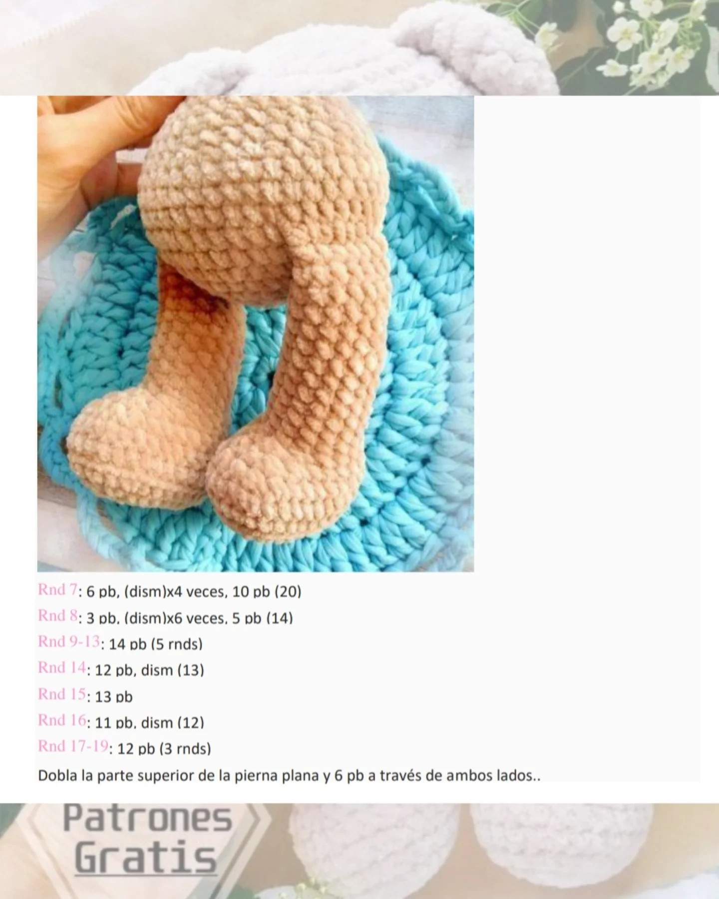 PDF Patrones Gratis de Osito Amigurumi