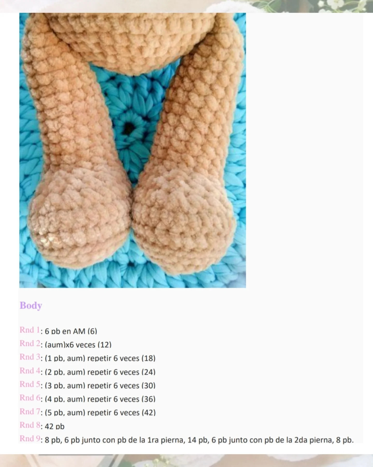 PDF Patrones Gratis de Osito Amigurumi