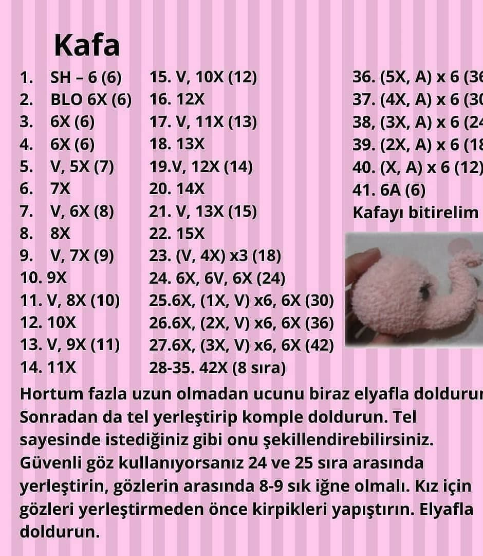 Pembe Fil Şişme Örnek Şeması