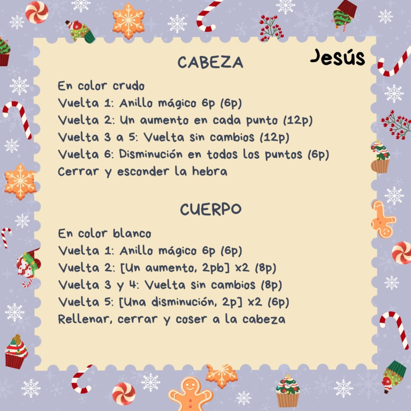 Pesebre amigurumi: Patrón gratis navideño