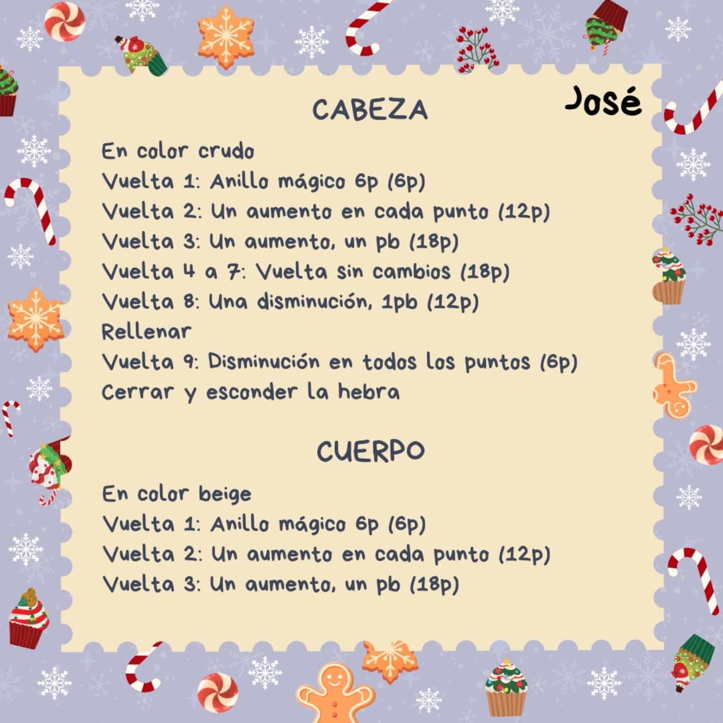 Pesebre amigurumi: Patrón gratis navideño