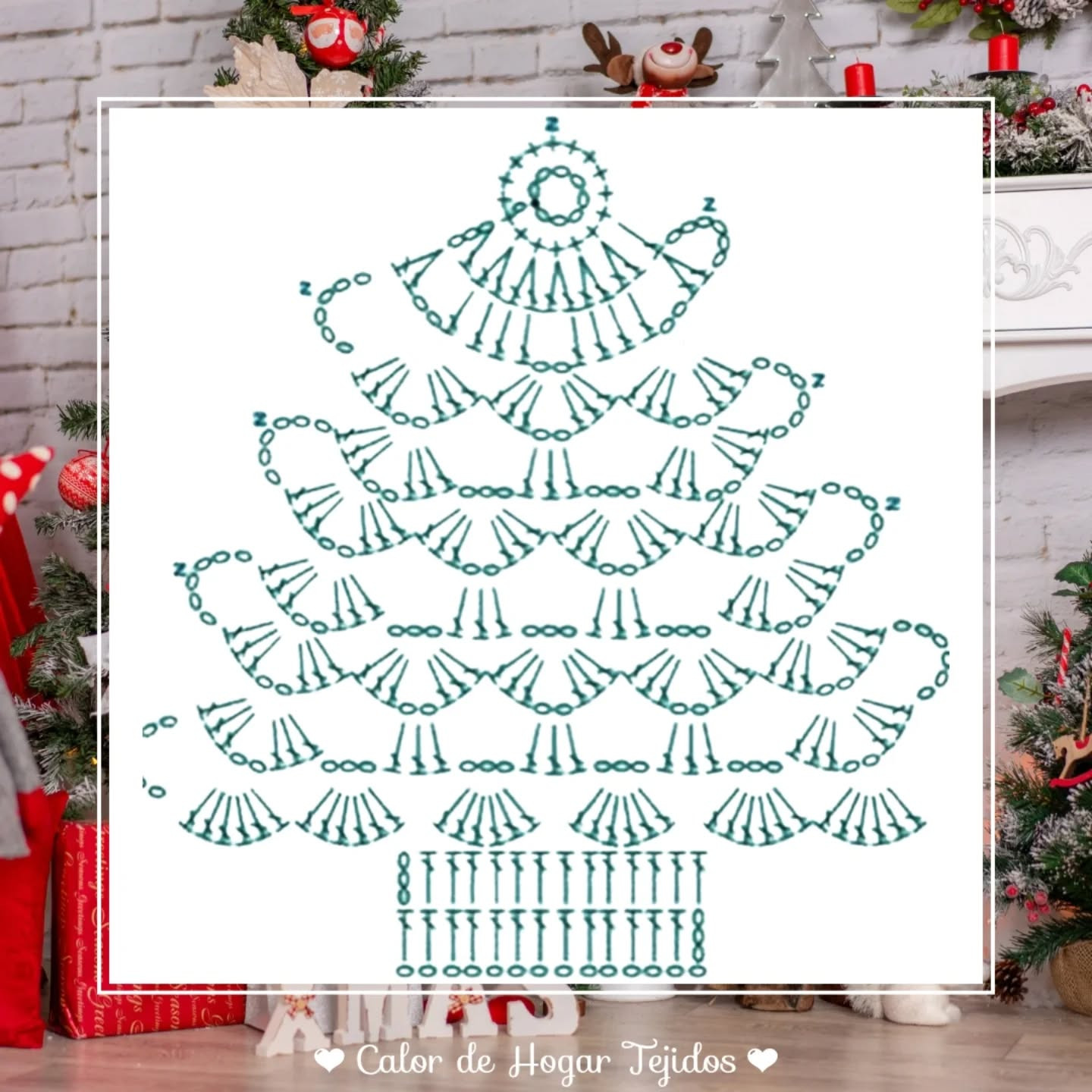 Pinitos navideños tejidos a crochet: Patrones gratis