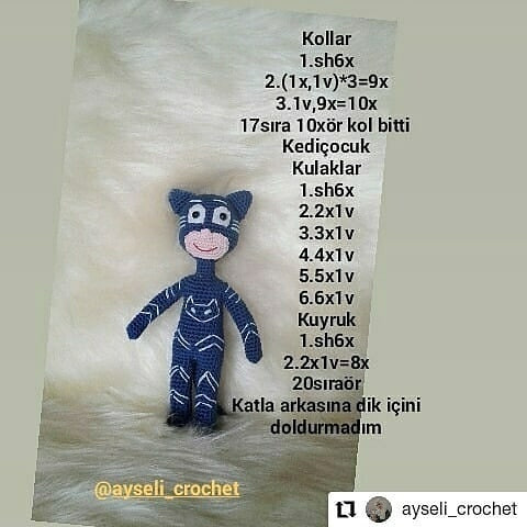 Pjmaskeler Tığ İşi Şeması